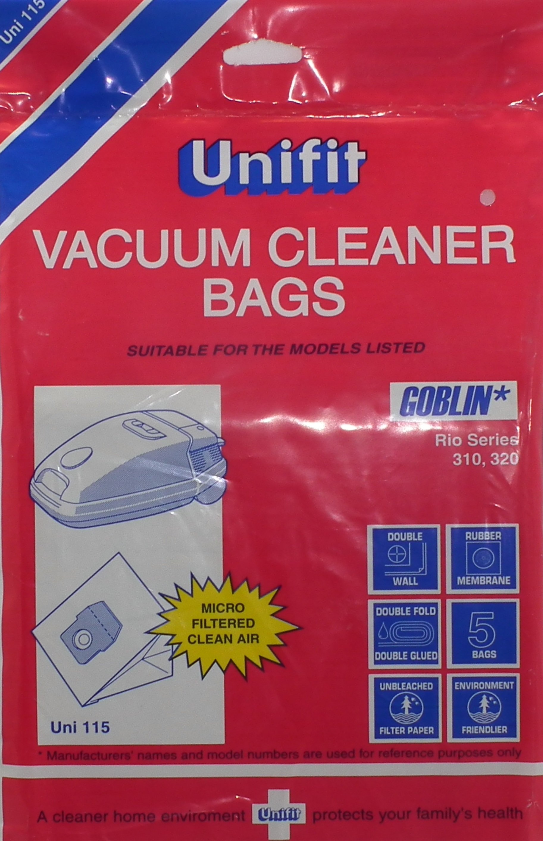 UNI-115 UNIFIT DUSTBAG